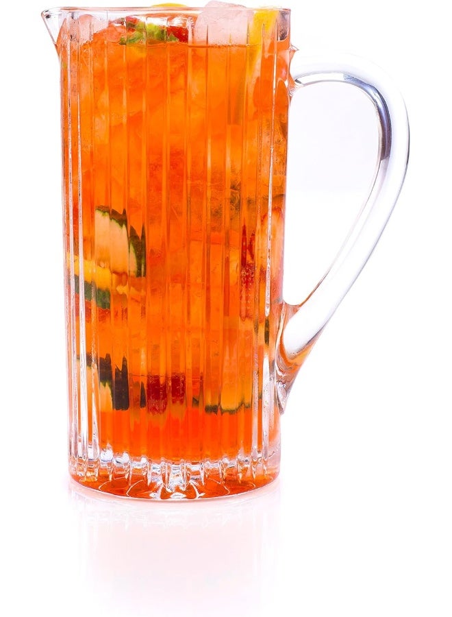 RCR Timeless Crystal Glass Water Juice Cocktail Jug, 1.2 Litre - Image 1