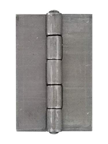 Hinge Outlet Weld On Hinge 2 1/4 Inch x 3 1/2 Inch, Bright Steel, 2 Pack - Image 1