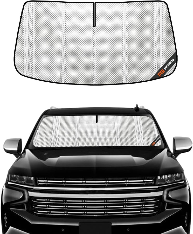Pigenius Windshield Sun Shade for Chevrolet Suburban/Tahoe, GMC Yukon, Cadillac Escalade (2021-2024) - Image 1