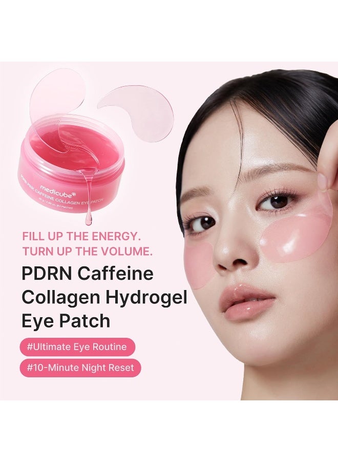 Medicube Eye Patch PDRN Caffeine Collagen | Gel Eye Patches for the appearance of Dark Circles, Undereye Bags | Firming, Age-Defying Care with Retinol, Collagen | Korean Skincare | 30 Pairs - Image 2