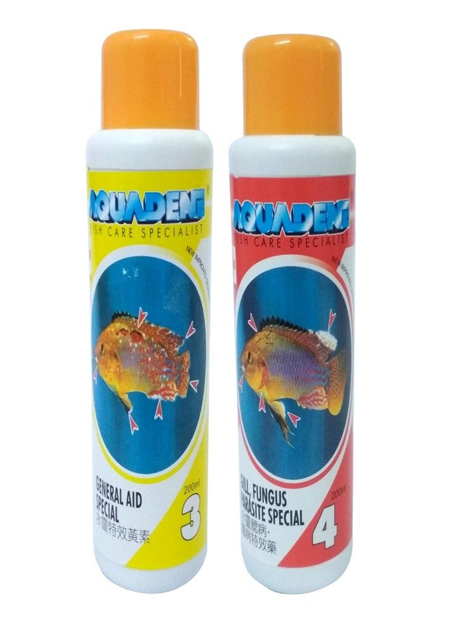 Jainsons Pet Products Aquadene Aquarium Fish Care Special (200ML, GILL, Fungus, Parasite, General AID)