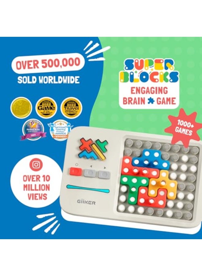 GiiKER Super Blocks, Over 1000 Leveling Challenges, Patience Games, Skill Games, Logic Games for Children from 6 Years, Portable Travel Games, Puzzle, Birthday Gift, JKJM001 - Image 2