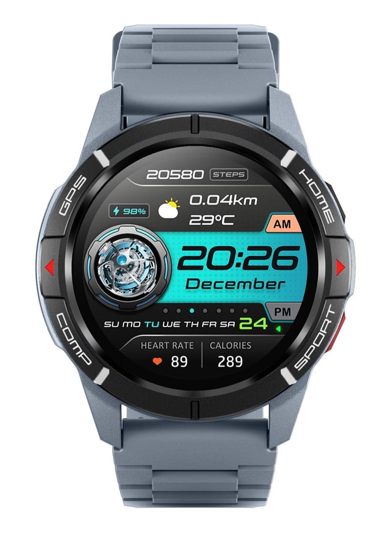 ميبرو ساعة ذكية Mibro GS Active Sport مقاس 1.3 بوصة Amoled 4-PD لمراقبة معدل ضربات القلب مستشعر حركة 10 محاور 5ATM مقاومة للماء 35 لغة GPS لتحديد المواقع عبر الأقمار الصناعية، 150 وضعًا 20 يومًا Bettery Life ساعة ذكية - Image 1