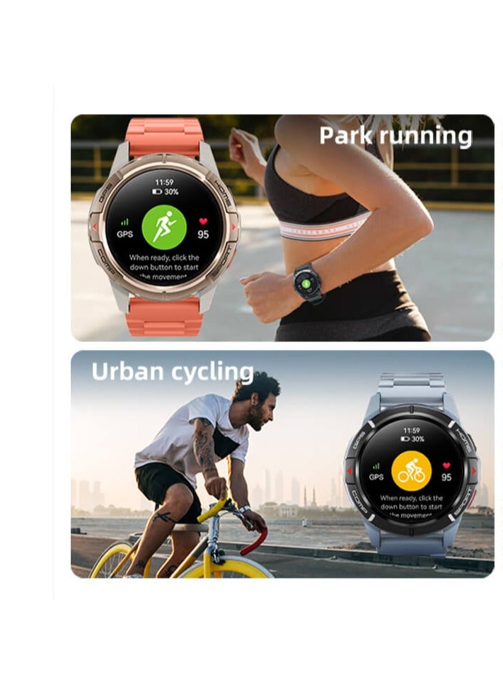 ميبرو ساعة ذكية Mibro GS Active Sport مقاس 1.3 بوصة Amoled 4-PD لمراقبة معدل ضربات القلب مستشعر حركة 10 محاور 5ATM مقاومة للماء 35 لغة GPS لتحديد المواقع عبر الأقمار الصناعية، 150 وضعًا 20 يومًا Bettery Life ساعة ذكية - Image 3