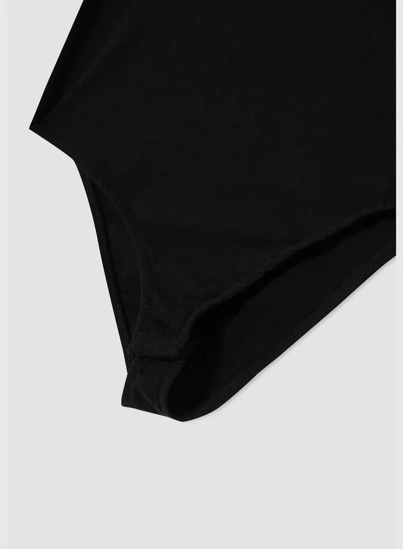 DeFacto Wide Crew Neck Long Sleeve Basic T-Shirt
