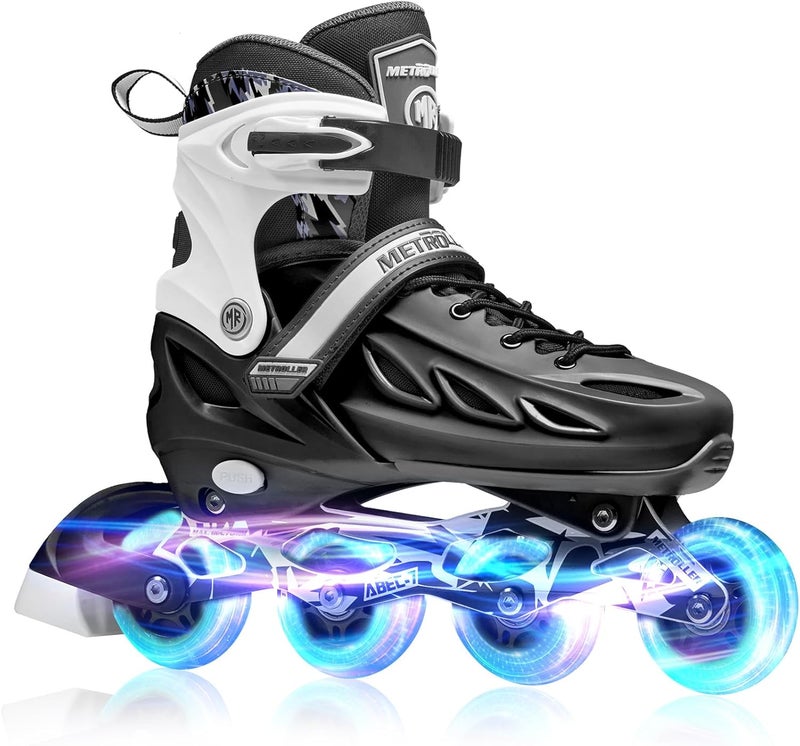 METROLLER Adjustable Inline Skates with Light Up Wheels for Kids and Adults - Image 1