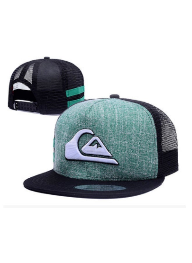 QUIKSILVER قبعة شاحنة كويكسيلفر خضراء وسوداء