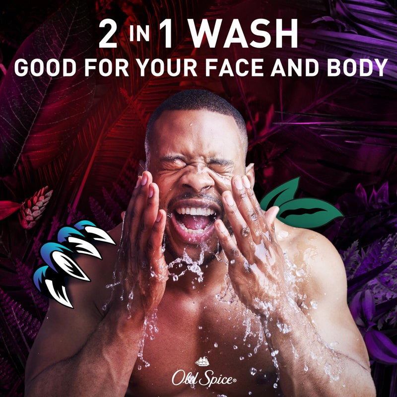 Old Spice Cleansing Body Wash for Men, 3X Defense, 24/7 Shower Fresh with Lasting Scent, 2-in-1 Body & Face Wash, NightPanther with Rich Warm Scent, 33.4 oz - Image 4