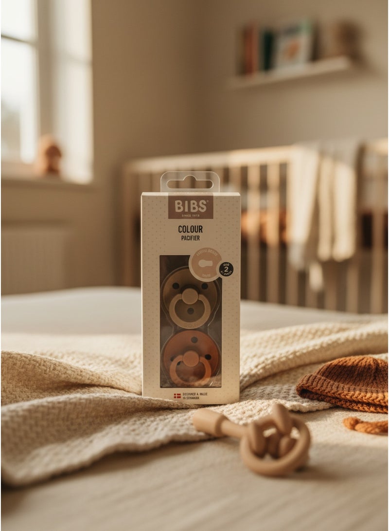 BIBS Pacifier Natural Rubber Round Nipple  6M+ - Image 2