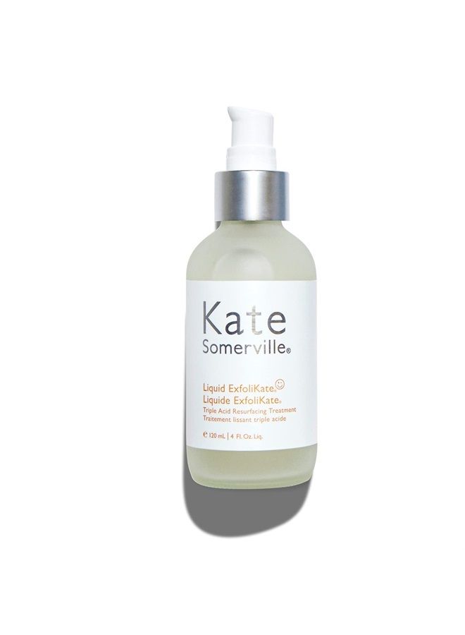 Kate Somerville Liquid ExfoliKate – Triple Acid Resurfacing Treatment – Clinically Formulated AHA Overnight Facial Exfoliator Smooths Skin and Minimizes Pores, 4 Fl Oz - Image 1