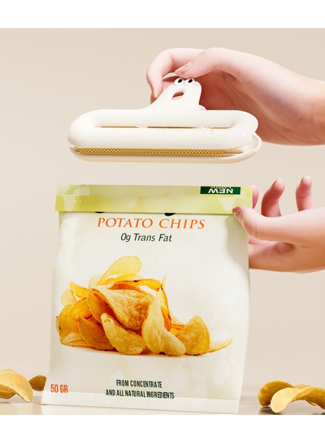 هومستر مقاوم للرطوبة -الوجبات الخفيفة المقاوم للتسرب، مطبخ من الفولاذ المقاوم للصدأ كيس طعام أقرب، تصميم مسنن مع فتحة تعليق، استخدام منزلي متعدد الأغراض - Image 1