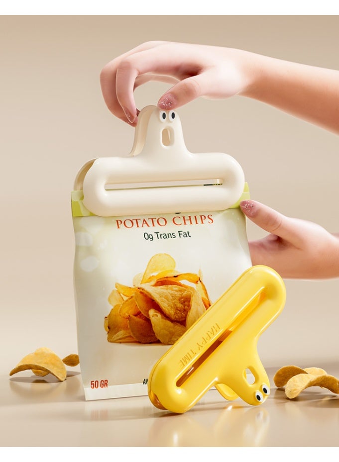 هومستر مقاوم للرطوبة -الوجبات الخفيفة المقاوم للتسرب، مطبخ من الفولاذ المقاوم للصدأ كيس طعام أقرب، تصميم مسنن مع فتحة تعليق، استخدام منزلي متعدد الأغراض - Image 3