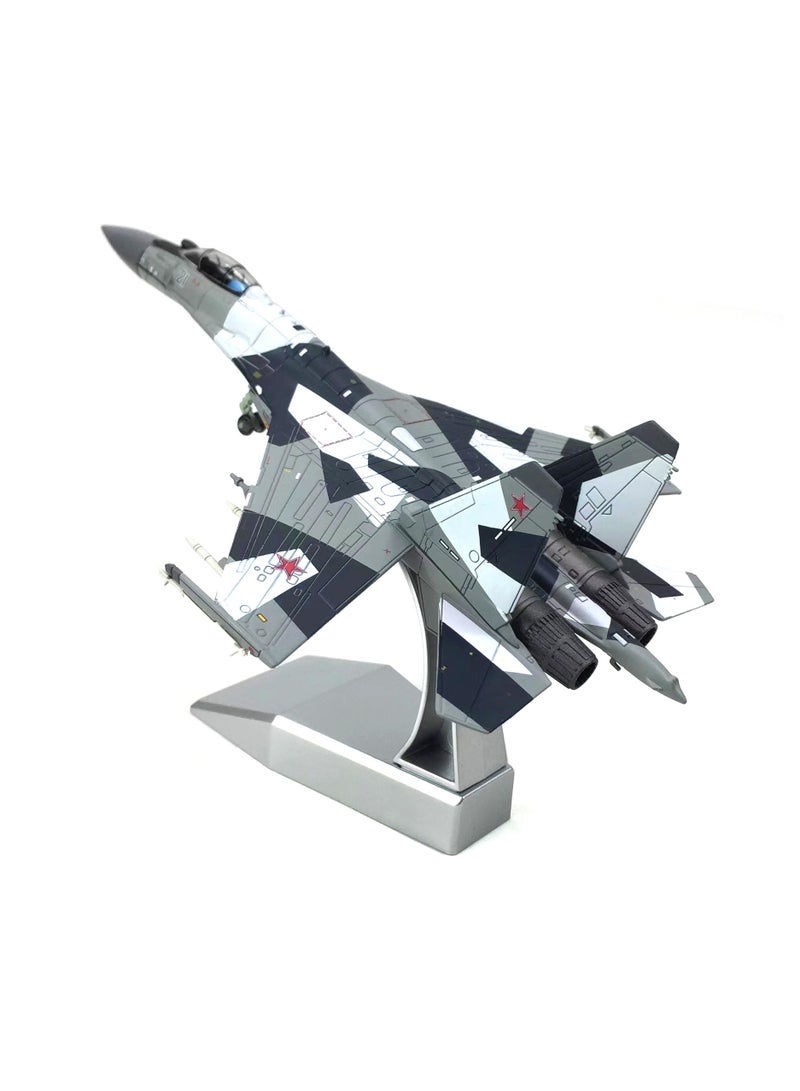 general 1/100 Russian Su-35 Super Side Multipurpose SU-35 Fighter Aircraft Simulation Alloy Aircraft Model Finished Product Suitable for Gifts to Military Fans and Aircraft Model Collectors - Image 1