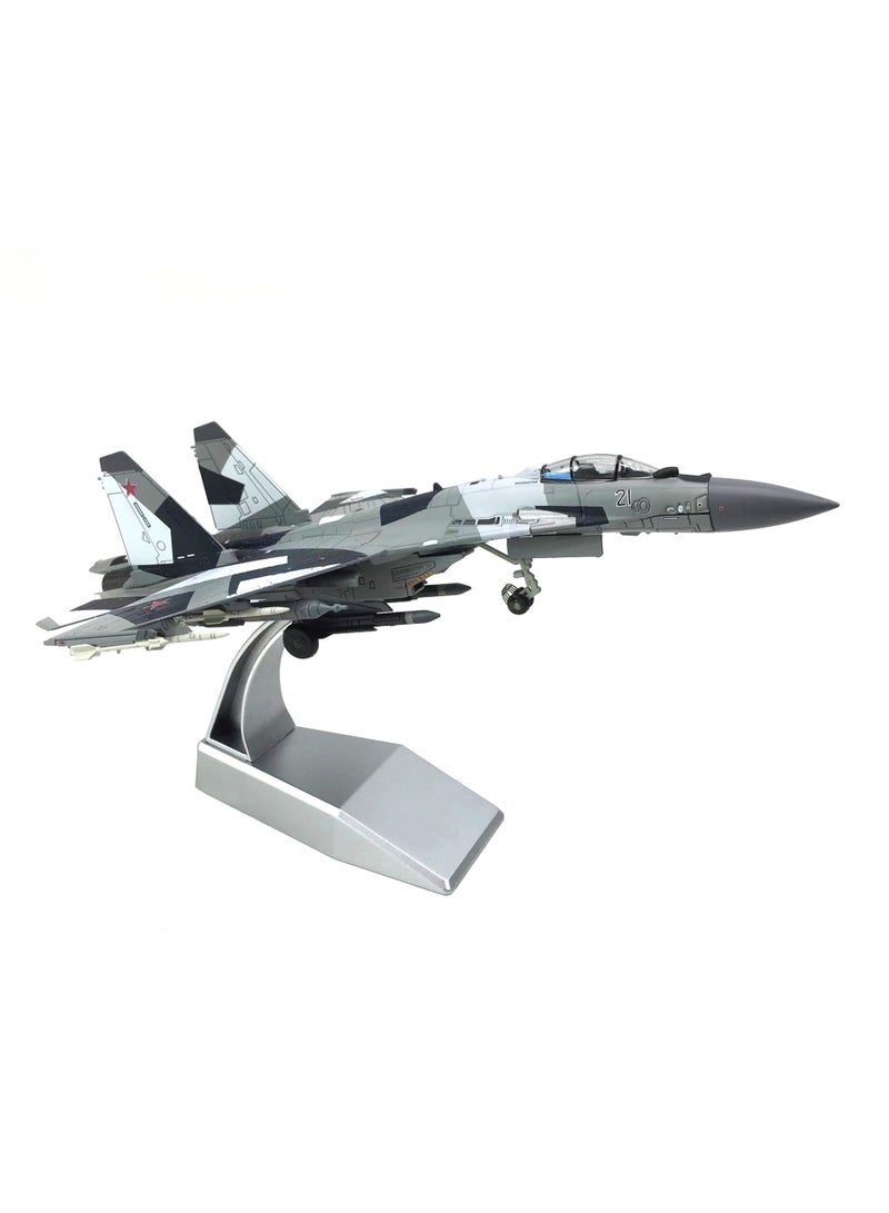 general 1/100 Russian Su-35 Super Side Multipurpose SU-35 Fighter Aircraft Simulation Alloy Aircraft Model Finished Product Suitable for Gifts to Military Fans and Aircraft Model Collectors - Image 3