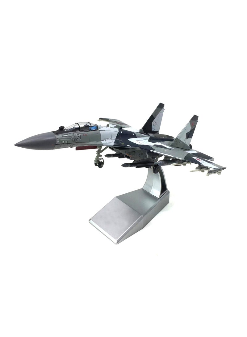 general 1/100 Russian Su-35 Super Side Multipurpose SU-35 Fighter Aircraft Simulation Alloy Aircraft Model Finished Product Suitable for Gifts to Military Fans and Aircraft Model Collectors - Image 4