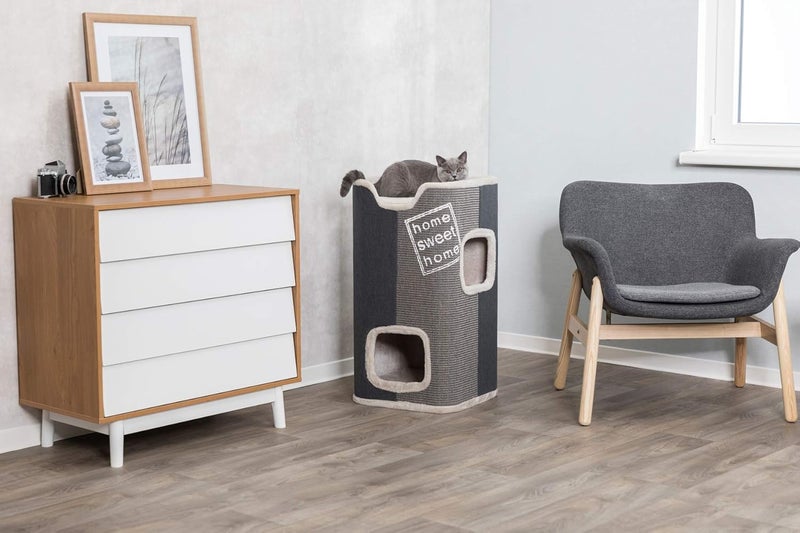 Trixie Jorge 2-Story Cat Condo, Two Openings, Sisal Scratching Surfaces, Removable Cushion - Image 3