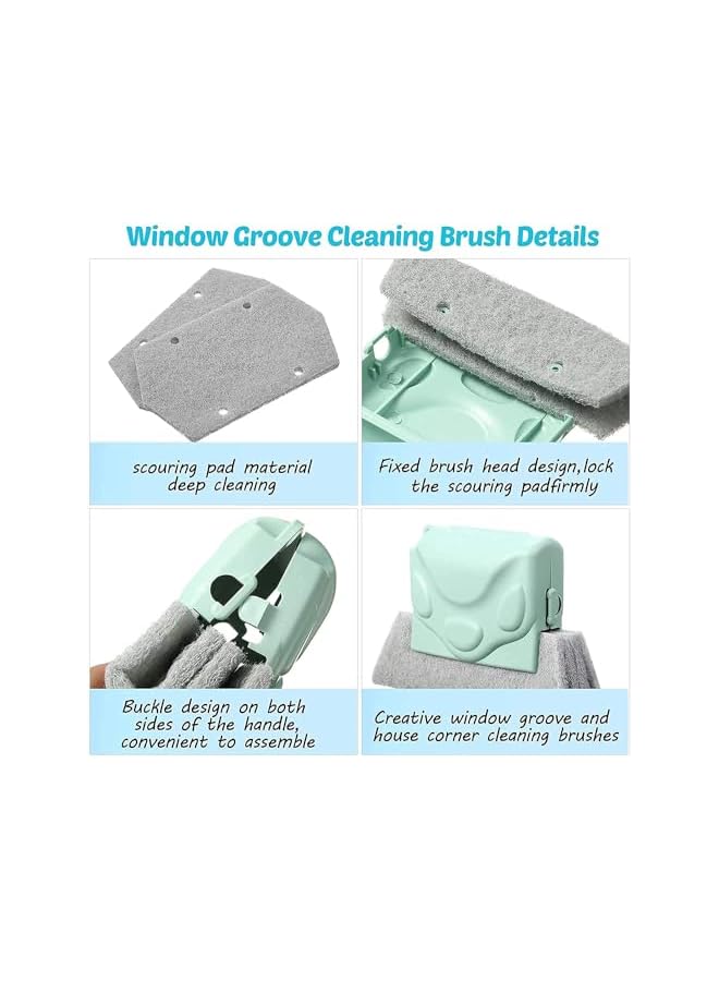 PROMASS NOG Window Groove Frame Cleaning Brush Door Track Cleaning Brushes Dust Cleaner Tool for All Corners Edges and Gaps (Yellow) - 1 Pc - Image 4