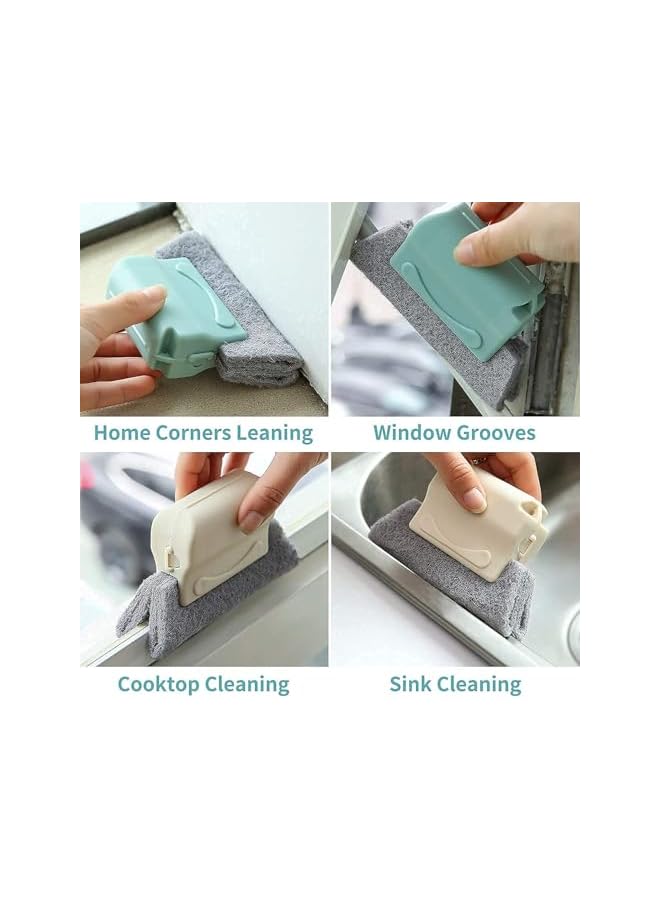 PROMASS NOG Window Groove Frame Cleaning Brush Door Track Cleaning Brushes Dust Cleaner Tool for All Corners Edges and Gaps (Yellow) - 1 Pc - Image 2