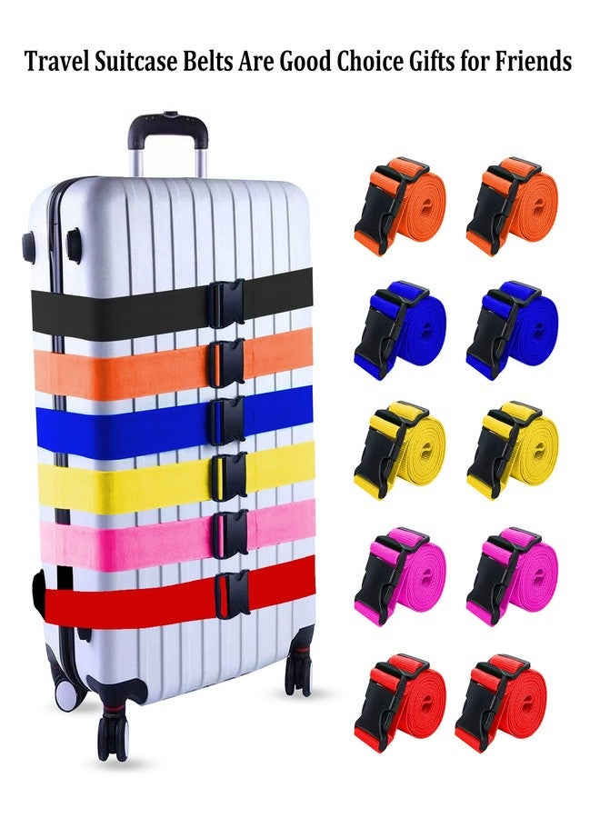 Jcpmcxs 2 Pack Suitcase Straps, Bright Color Adjustable Luggage Belts, TSA Approved (Blue) - Image 5