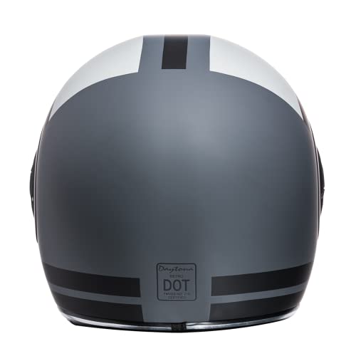Daytona Helmets Retro Full Face Motorcycle Helmet - DOT Approved Vintage Helmet for Motorcycles, Cruisers, Scooters & Mopeds - Retro Motorcycle Helmets for Men, Women and Youth - Image 3