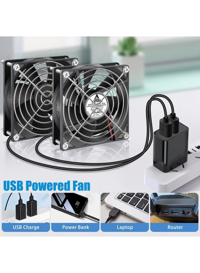 GDSTIME Dc 5V USB 92mm x 92mm x 25mm Brushless Cooling Fan - Image 5