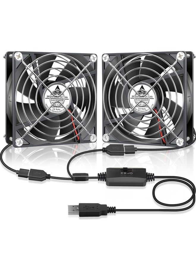 GDSTIME Dc 5V USB 92mm x 92mm x 25mm Brushless Cooling Fan - Image 1