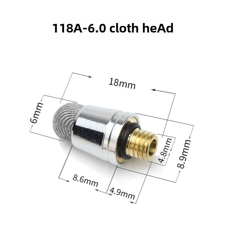 Conductive Fiber Stylus Tips 5.0-8.0 M5 Thread Universal Replacement118A M5 external tooth 6.0 cloth head 118A M5 external tooth 6.0 cloth head