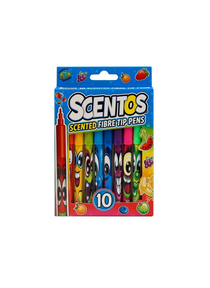 سينتوس أقلام SCENTOS ذات الأطراف الليفية 10 