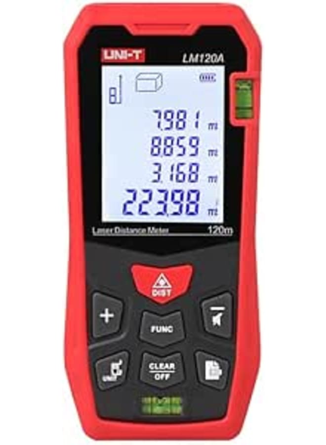 LM120A Laser Distance Meter – Precision Measurement Tool for Length, Area, and Volume – High Accuracy Laser Rangefinder