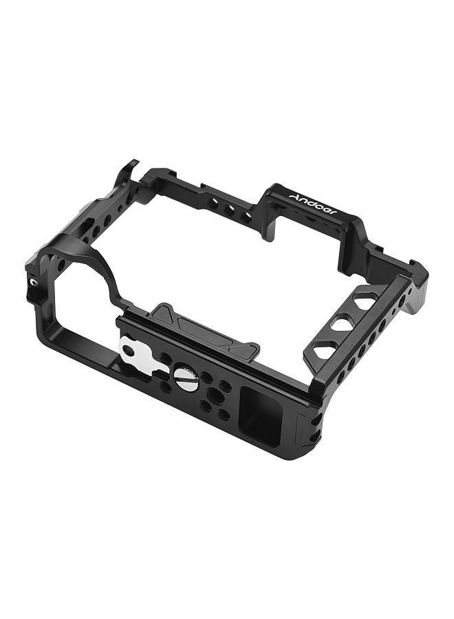ANDOER Andoer Aluminum Alloy Camera Cage with 1/4 Inch Screws Holes Cold Shoe Mounts Replacement for Sony A7 IV  - Image 5
