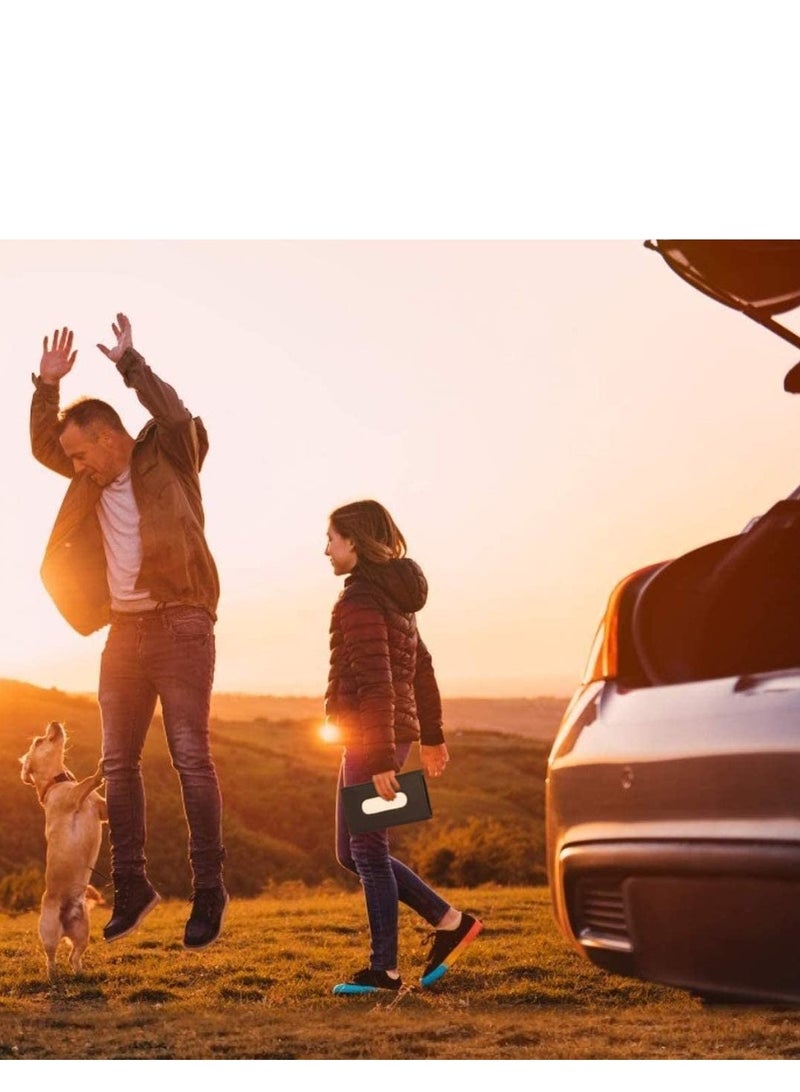 SYOSI Car Tissue Holder, Sun Visor Napkin PU Leather Paper Towel Case Holder for Seat Back/Vehicle Side Door - Image 5