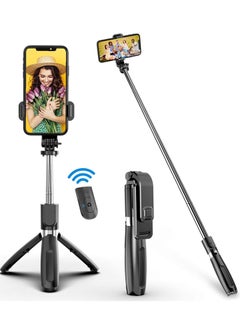 Y&D Selfie Stick Handheld Tripod with Detachable Wireless Remote and Mini Stand Fit for iPhone XR/iPhone 12/12 Pro/iPhone 11/Galaxy Note 10/S20 /S10/Google/Huawei, More  - Image 1