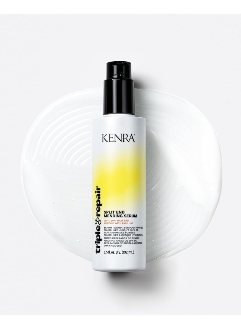 Kenra Triple Repair Split End Mending Serum | Up to 90% Split End Mending with Each Use | Targets & Repairs Weak or Broken Bonds | Split Ends | Damaged Hair | Bond Builder| Sulfate-Free | 6.5 fl. oz. - Image 1