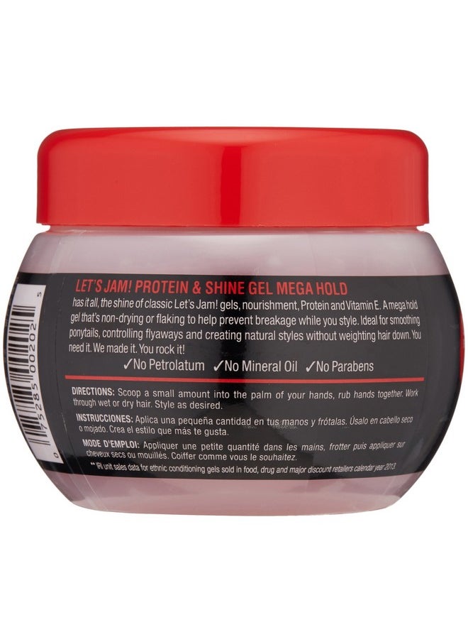 SoftSheen-Carson - Let'S Jam! Shining And Conditioning Gel Hair Gel Shining And Conditioning Gel Mega Hold For All Hair Types With Protein And Vitamin E No Parabens No Mineral Oil 9 Oz - Image 1