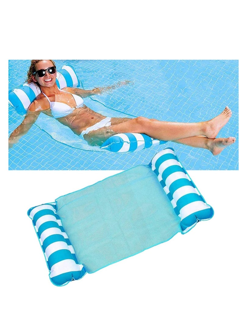 SOLARAE طوف حمام سباحة قابل للنفخ 4 في 1، حمام سباحة متعدد الأغراض (سرج، كرسي استرخاء، أرجوحة، طوف) كرسي حمام سباحة، أرجوحة مائية محمولة - Image 1