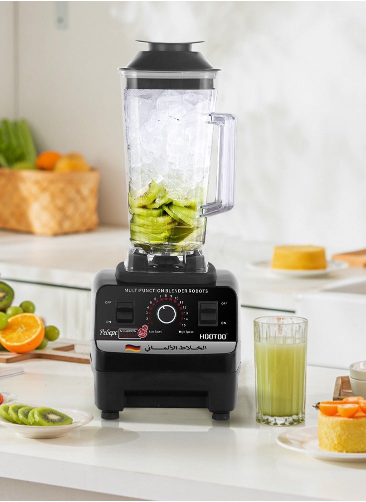 HooToo - A powerful and versatile German technology blender.mixer with a capacity of 2 liters, blender machine with a power of 7200 watts, juicer machine sharp and powerful blades that grind even glass.from HOOTOO. - Image 1