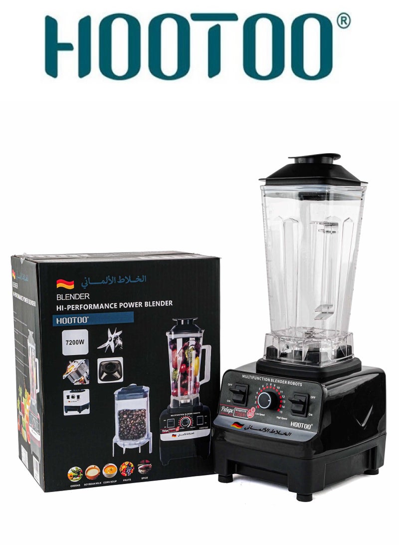 HooToo - A powerful and versatile German technology blender.mixer with a capacity of 2 liters, blender machine with a power of 7200 watts, juicer machine sharp and powerful blades that grind even glass.from HOOTOO. - Image 1