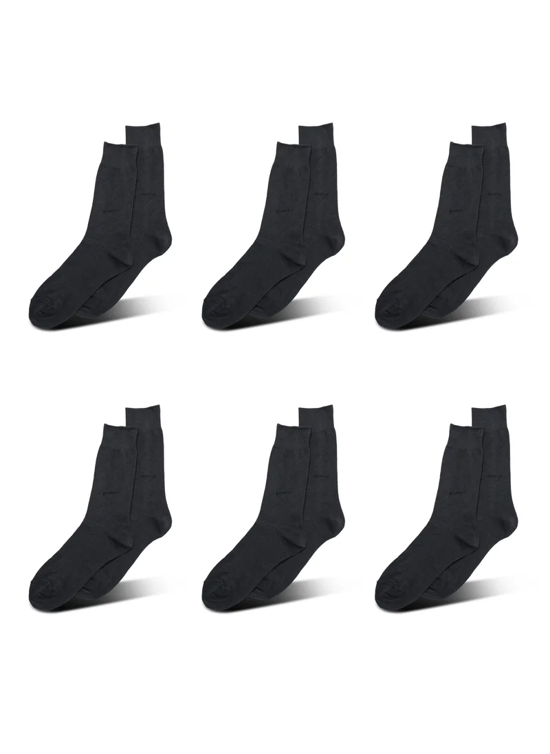 AMPM MEN'S FORMAL SOCKS (PACK OF 6) - GREY