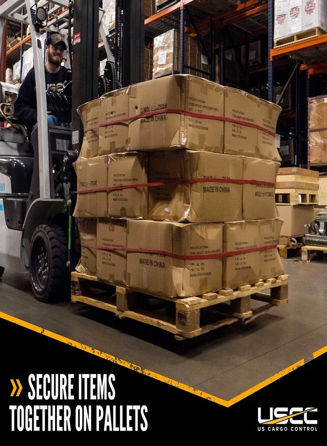 US Cargo Control Large Moving Bands - 42 Inch Unstretched - 84 Inch Fully Stretched - Packing Supplies - Includes 12 Big Band Straps, Red, Rubber - Image 4