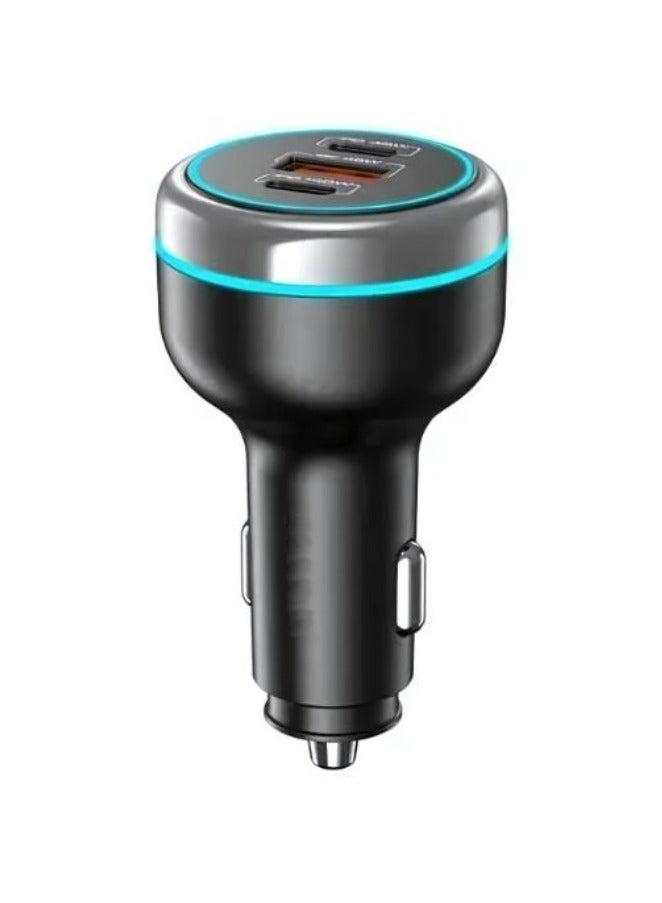 MHR Fast Car Charger USB Type-C & Lightning, Dual Port Quick Charging for iPhone, Android, Tablets, Compact In-Car Charger for All Vehicles - Image 2