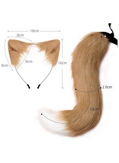 AUTOYSUR Cosplay Costumes Faux Fur Fox Ears and Tail Set Fancy Party Furry Cosplay Costume Accessories Funny Gifts  - Image 2