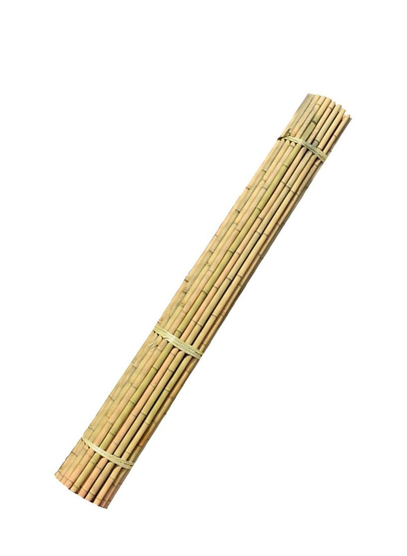 LINGWEI Natural Thick Bamboo Stakes Garden Vine Plant Stakes Flowers Plants Support Canes Poles Dowel Rod Wooden Crafts Sticks((120cm)(10pcs))  - Image 1