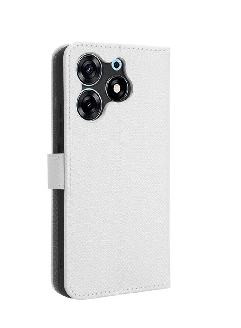 Tecno Spark 10 pro Case Cover Protector with PU Leather Flip Folio Wallet Card Slots Holder and Anti Fingerprint and Scratch Prevention Back Cover Full Body Protection  - Image 4