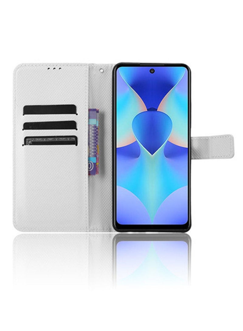 Tecno Spark 10 pro Case Cover Protector with PU Leather Flip Folio Wallet Card Slots Holder and Anti Fingerprint and Scratch Prevention Back Cover Full Body Protection  - Image 3