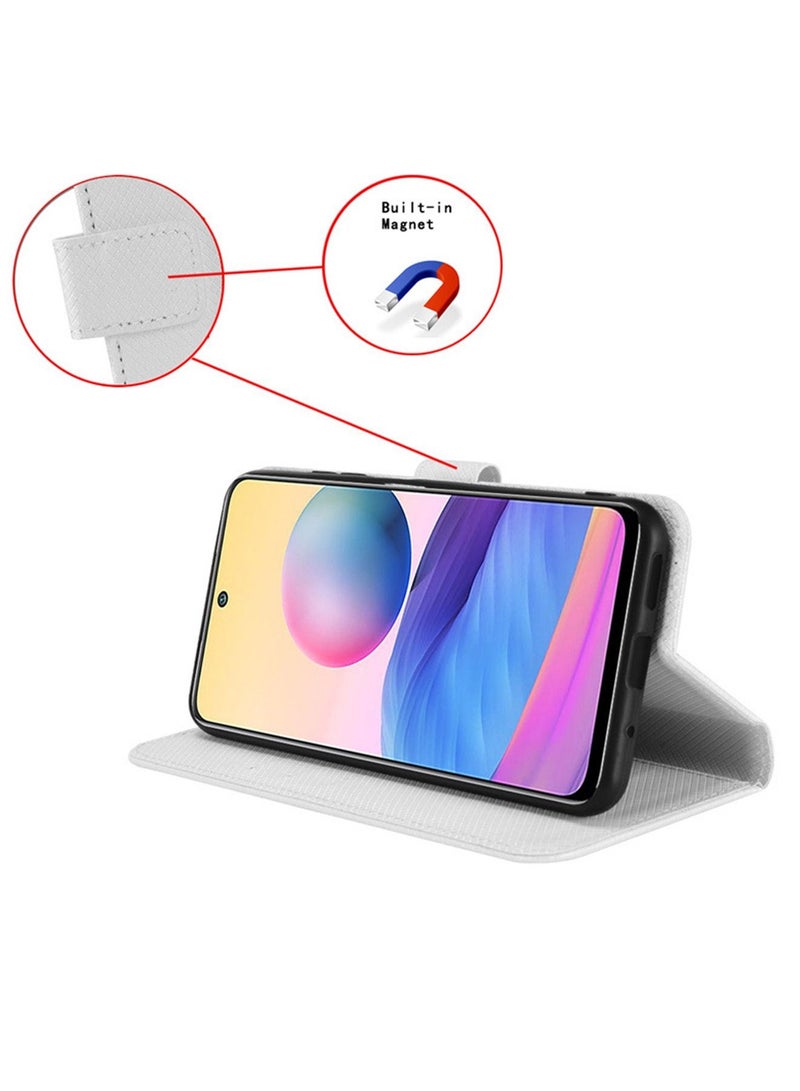 Tecno Spark 10 pro Case Cover Protector with PU Leather Flip Folio Wallet Card Slots Holder and Anti Fingerprint and Scratch Prevention Back Cover Full Body Protection  - Image 2
