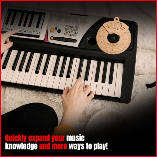 amiciSound Circle of Fifth Wheel with Rotating Related Chords Window, Music Theory Reference, Wooden Melody Tool for Songwriter Musician, Precious Gift for Music Lovers of any Age - Image 4