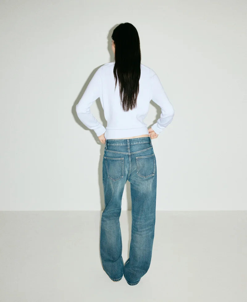 مانجو Belted knit sweater