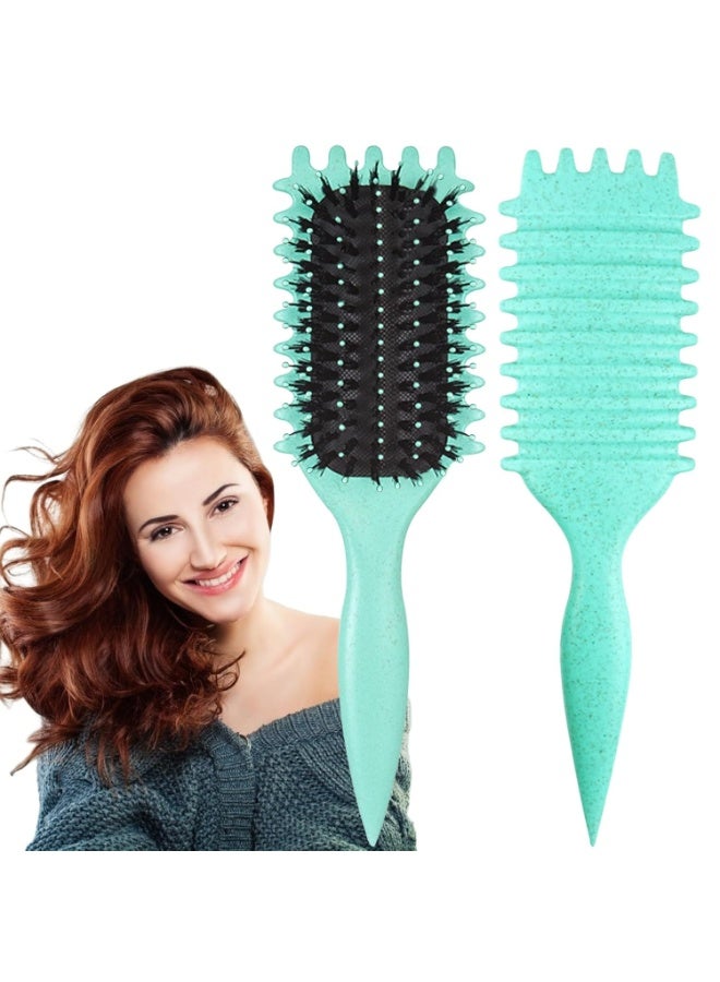 Curly Hair Brush – Detangling & Curl Shaping Tool for Defined Waves and Coils, Comfortable Glide on Wet or Dry Hair, Suitable for Women and Men - Image 1