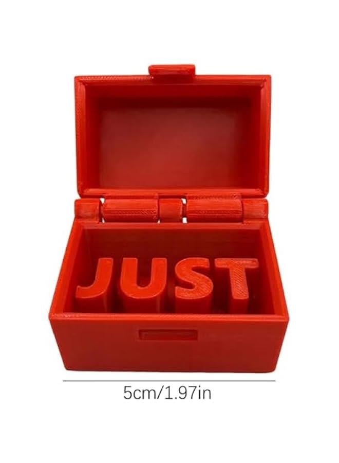 Just in Case Prank Box, Surprise Novelty Joke Toy, Reusable Funny Gag Gifts, Weird Stuff Small Box with Word Holiday Supplies  - Image 2