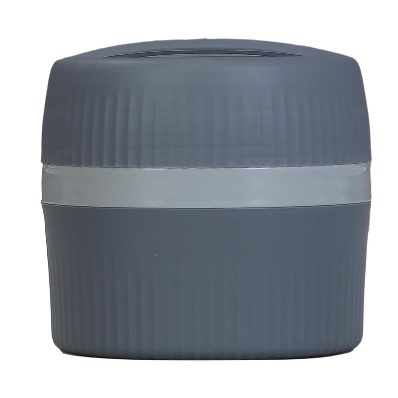 Hexwell Tiffin Lunch Box for Men Women 2 tire Thermal LeakProof Bento Box Snack Box with Handle 300ml200ml Grey Color - Image 5